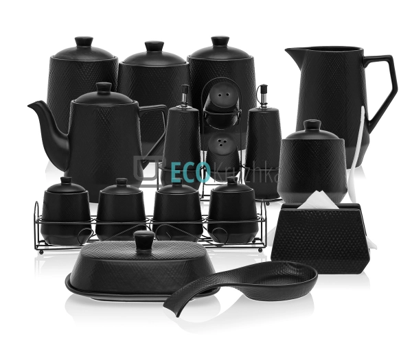 Кухонний набір Black 17 предметів Maestro (MR-20001) Кухонний набір Black 17 предметів Maestro (MR-20001)