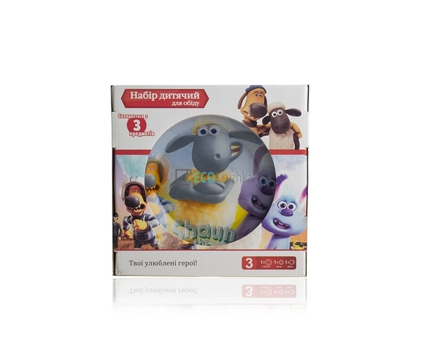 Набір скляного посуду для дітей 3 предмета Баранчик Шон  ...