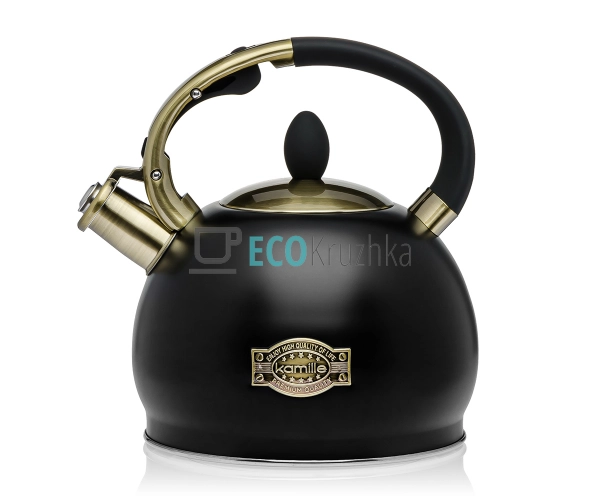 Чайник 2.7 л з нержавіючої сталі зі свистком та ручкою " ... Чайник 2.7 л з нержавіючої сталі зі свистком та ручкою " ...