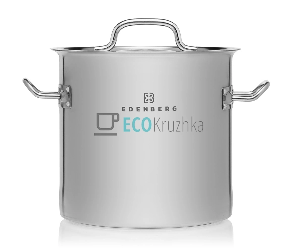 Велика каструля 30л із нержавіючої сталі з кришкою Edenberg EB-3775