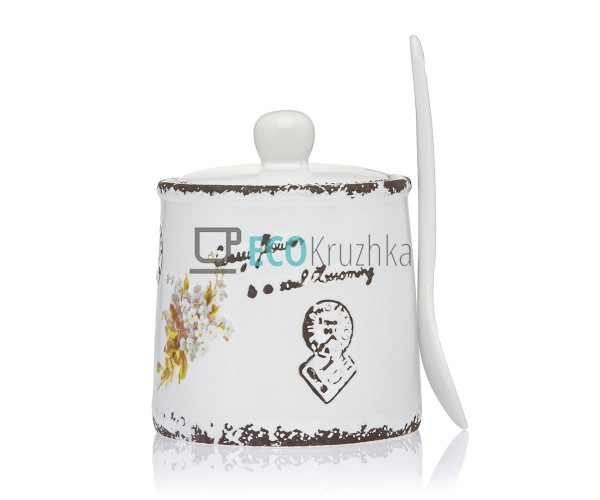 Цукорниця з ложкою Листівка-незабудка Maestro MR-20049-0 ... Цукорниця з ложкою Листівка-незабудка Maestro MR-20049-0 ...