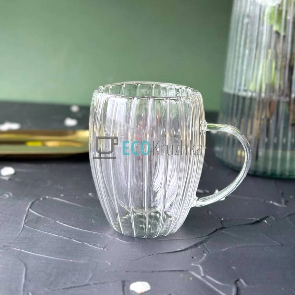 Чашка Iceberg з подвійними стінками, 350 мл, боросилікат ... Чашка Iceberg з подвійними стінками, 350 мл, боросилікат ...