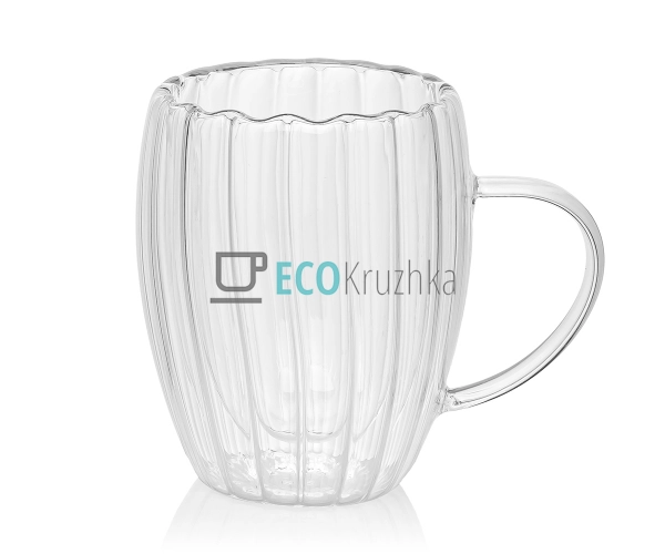 Чашка Iceberg з подвійними стінками, 350 мл, боросилікат ... Чашка Iceberg з подвійними стінками, 350 мл, боросилікат ...