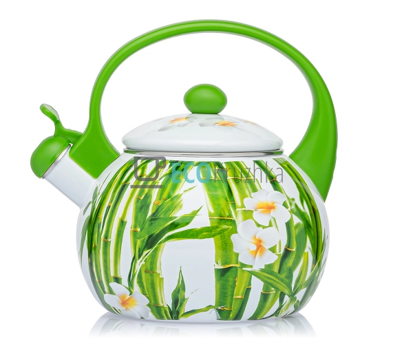 Чайник Емальований 2.2л із свистком Бамбук Zaurberg (44/ ...