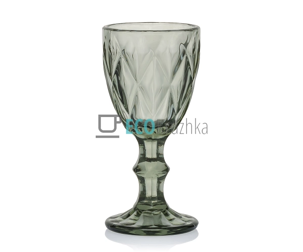 Набір чарок з кольорового скла 6 шт Glassware 40 мл Сіри ...
