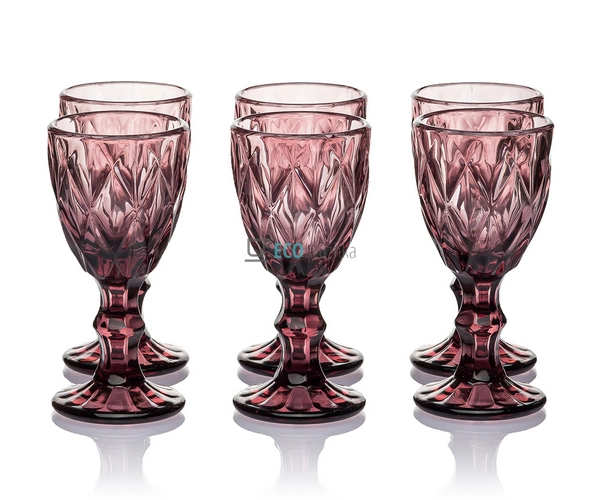 Набір чарок з кольорового скла 6 шт Glassware 50 мл Роже ... Набір чарок з кольорового скла 6 шт Glassware 50 мл Роже ...