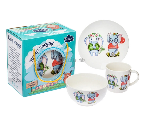 Набір посуду для сніданку Milika Friendly Walk 3 предмет ... Набір посуду для сніданку Milika Friendly Walk 3 предмет ...