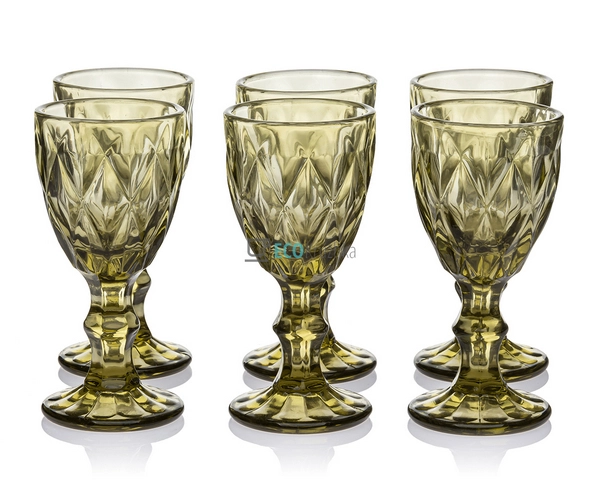 Набір чарок із кольорового скла 6шт Glassware 40 мл Смар ... Набір чарок із кольорового скла 6шт Glassware 40 мл Смар ...
