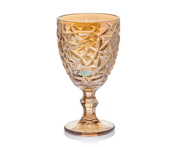 Набір келихів для вина Золотий лід із кольорового скла G ... Набір келихів для вина Золотий лід із кольорового скла G ...