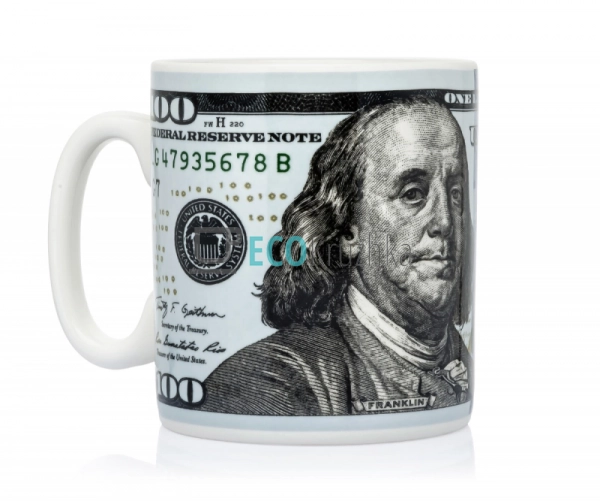 Чашка 900 мл "Сто Баксів" (102-018-1) Чашка 900 мл "Сто Баксів" (102-018-1)