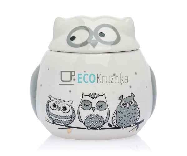 Цукорниця SNT 660мл 13.5 х 12.5х12см "Совушки" (6040-18)