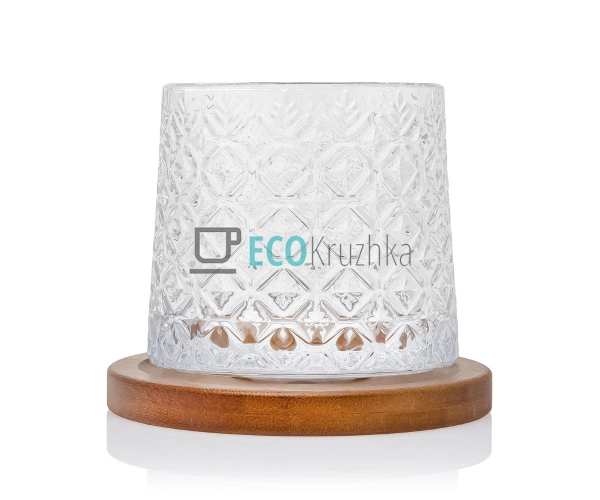 Склянка-доф для віскі 275 мл обертова на дерев Склянка-доф для віскі 275 мл обертова на дерев