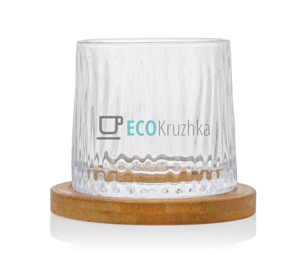 Склянка-доф для віскі 275 мл обертова на дерев