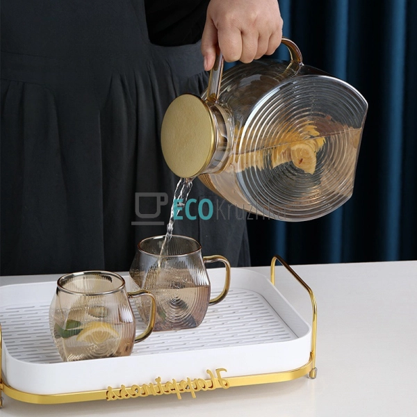 Глечик для води, лимонаду, молока 2.3л Золото HO_PE  (77 ... Глечик для води, лимонаду, молока 2.3л Золото HO_PE  (77 ...