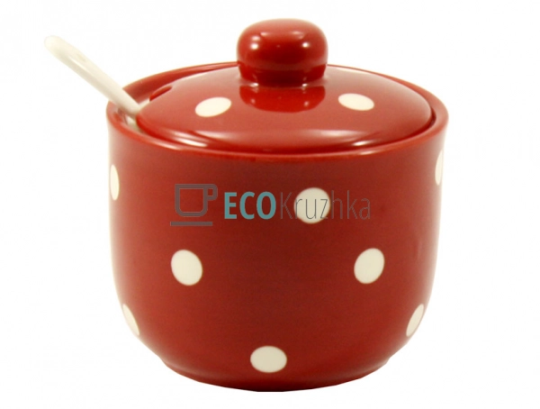 Цукорниця керамічна з ложкою ... Цукорниця керамічна з ложкою ...