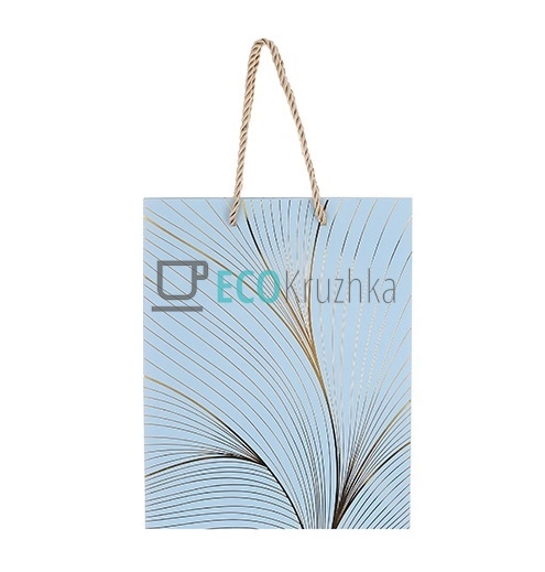 Подарунковий пакет з принтом та золотим напиленням 23 см ... Подарунковий пакет з принтом та золотим напиленням 23 см ...