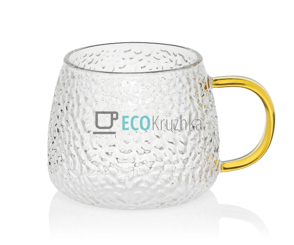 Чашка скляна 450 мл "Льодяна" (102-765)