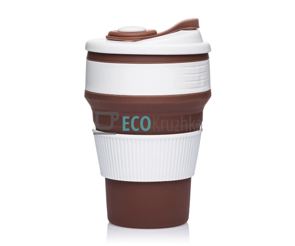Складаний стакан силіконовий Collapsible Coffee Cup 350  ...