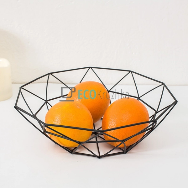 Кошик для фруктів 255 х 80 мм Чорний (R93158) Кошик для фруктів 255 х 80 мм Чорний (R93158)