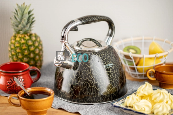 Чайник із нержавіючої сталі зі свистком 3 л Edenberg EB- ...