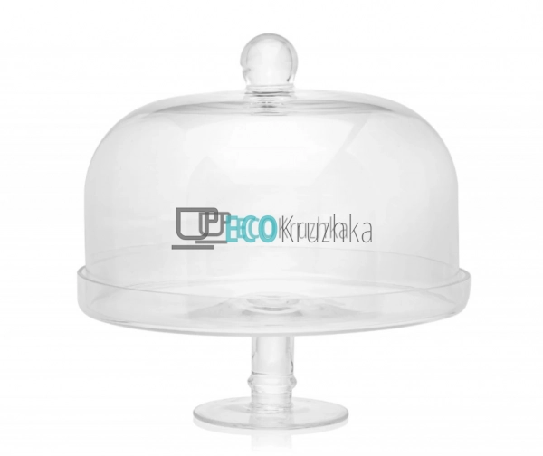 УЦІНКА СКЛЯНА ТОРТІВНИЦЯ D30X29 СМ НА НІЖЦІ З КРИШКОЮ УЦІНКА СКЛЯНА ТОРТІВНИЦЯ D30X29 СМ НА НІЖЦІ З КРИШКОЮ