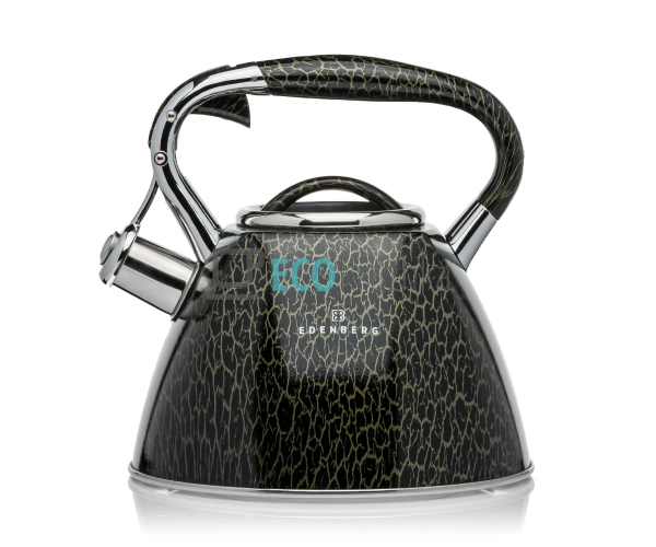 Чайник із нержавіючої сталі зі свистком 3 л Edenberg EB- ...