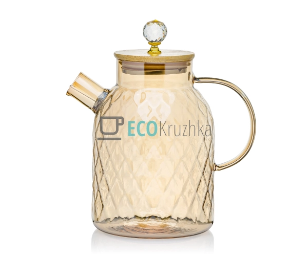 Чайник скляний 1.7л заварювальний з металевим фільтром З ... Чайник скляний 1.7л заварювальний з металевим фільтром З ...