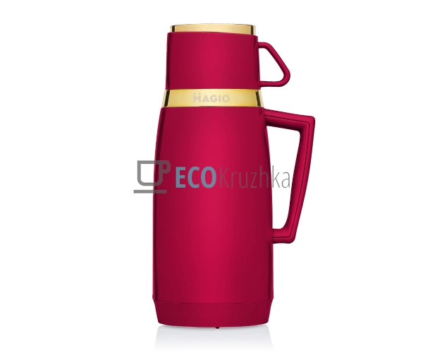 Термос 1л, Magio зі скляною колбою (MG-1050R) Термос 1л, Magio зі скляною колбою (MG-1050R)