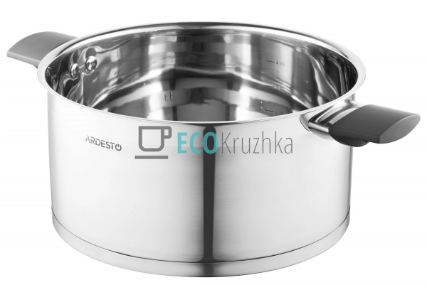 Каструля Ardesto Gemini Trento, скляна кришка, 5.2 л, не ... Каструля Ardesto Gemini Trento, скляна кришка, 5.2 л, не ...