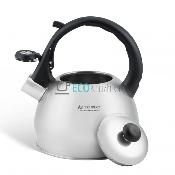 Чайник із нержавіючої сталі зі свистком 2 л Edenberg EB- ... Чайник із нержавіючої сталі зі свистком 2 л Edenberg EB- ...