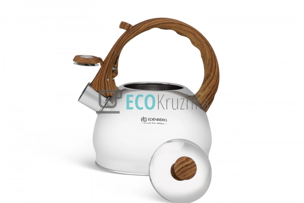 Чайник із нержавіючої сталі зі свистком 2 л Edenberg EB- ... Чайник із нержавіючої сталі зі свистком 2 л Edenberg EB- ...