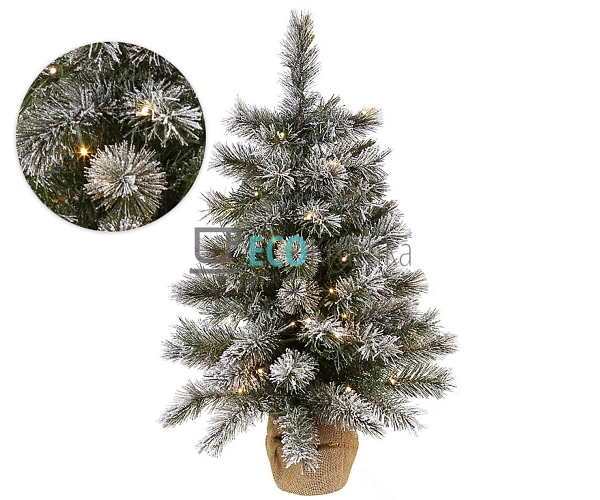 Штучна ялинка "Святкова" 75 см, 76 гілок, 50 LED вогнів, ...