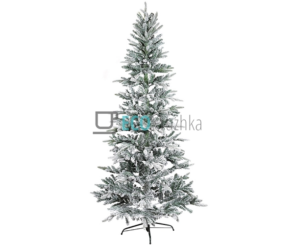 Штучна засніжена ялинка 240 см на металевій підставці, преміум якість, новорічна 907-120 Штучна засніжена ялинка 240 см на металевій підставці, преміум якість, новорічна 907-120