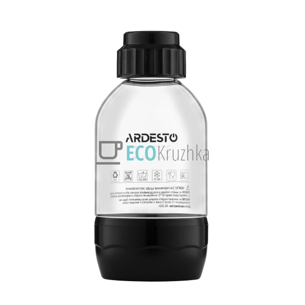 Пляшка для сифону Ardesto 0,5л, пластик, прозорий (SMW-B ...