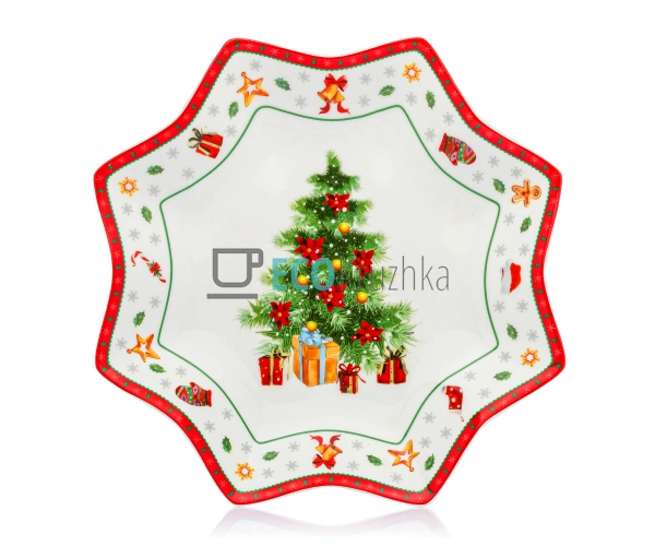 Порцелянове фігурне блюдо "Святковий флер", 30 см (498-2 ... Порцелянове фігурне блюдо "Святковий флер", 30 см (498-2 ...