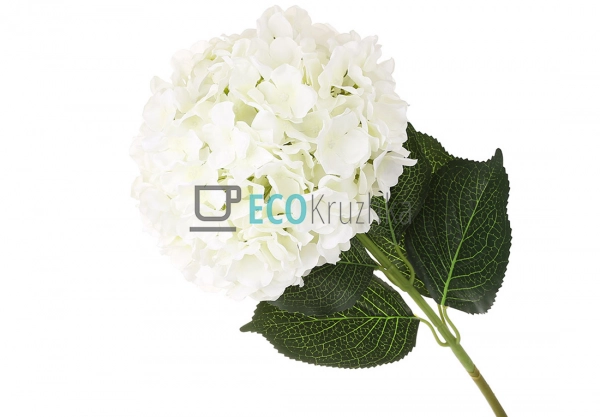 Декоративна гілка білої гортензії 92 см знімне суцвіття ... Декоративна гілка білої гортензії 92 см знімне суцвіття ...