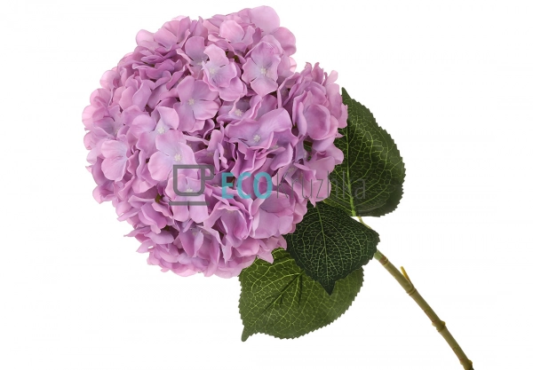 Декоративна гілка рожевої гортензії 92 см знімне суцвітт ... Декоративна гілка рожевої гортензії 92 см знімне суцвітт ...