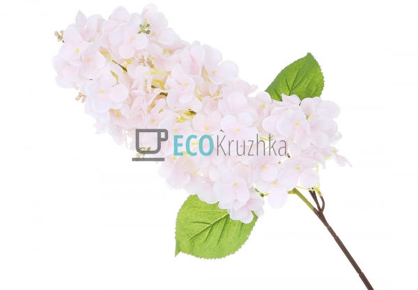 Декоративна гілка світло-рожевої гортензії Бобо 90 см (1 ... Декоративна гілка світло-рожевої гортензії Бобо 90 см (1 ...