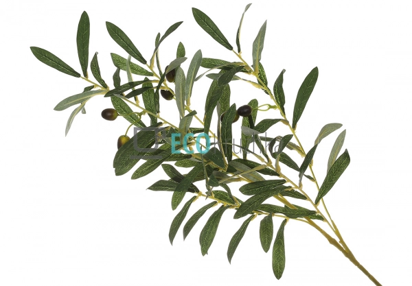 Декоративна гілка зеленої оливи 90 см (137-020) Декоративна гілка зеленої оливи 90 см (137-020)