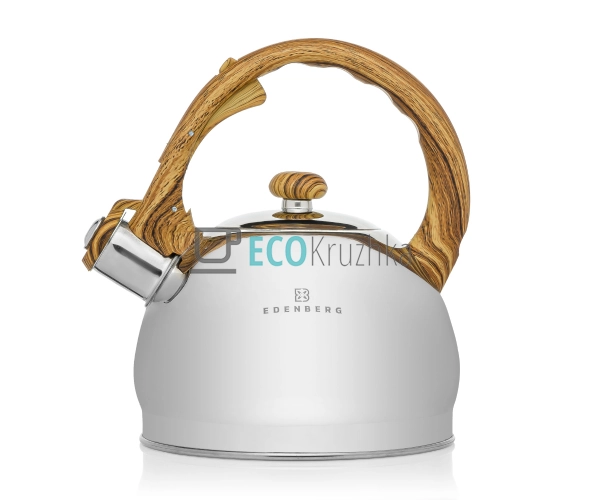 Чайник із нержавіючої сталі зі свистком 2 л Edenberg EB- ... Чайник із нержавіючої сталі зі свистком 2 л Edenberg EB- ...