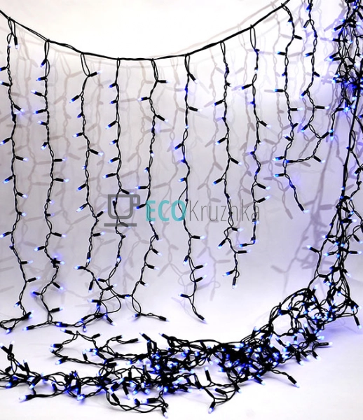 Гірлянда "Мережа" 480 LED, 330x115 см, червоні та блакит ...