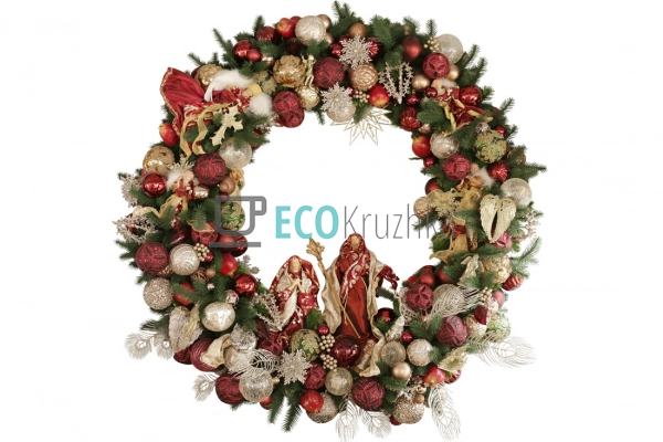 Декоративний вінок 130 см Різдво RM0-105