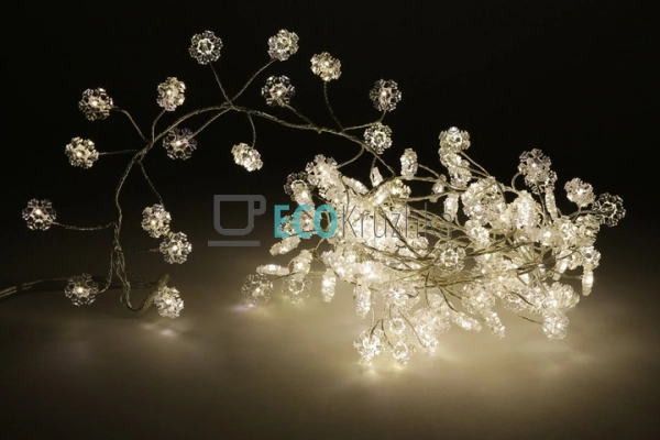 Гірлянда-кластер 120 LED із декором "Сніжинка", теплий б ...