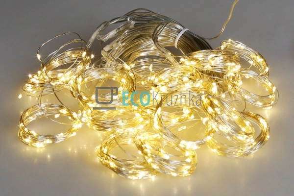 Гірлянда-завіса 525 LED, теплий білий, 3 м ширина, 21 ни ...