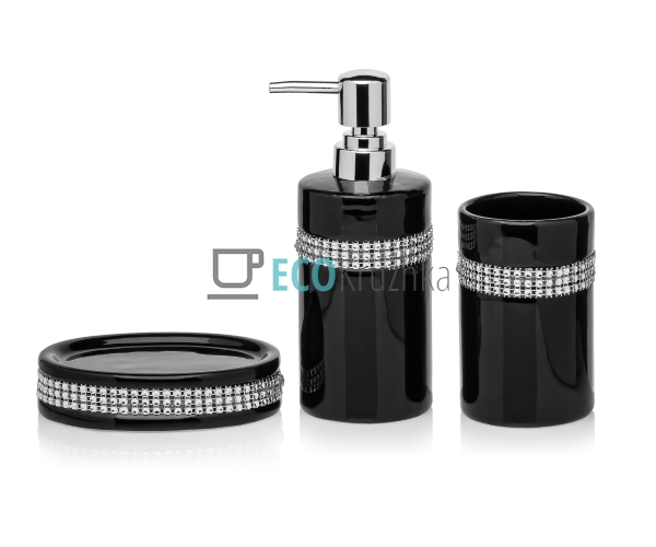 Набір для ванної кімнати 3 предмети: мильниця, підставка ...