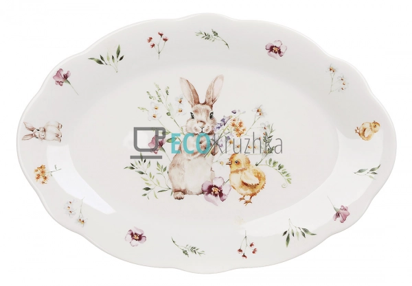 Порцелянове блюдо "Весняна і ... Порцелянове блюдо "Весняна і ...