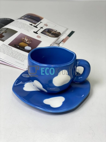 Керамічна кружка "Біла хмаринка" 290 мл (8030-433) Керамічна кружка "Біла хмаринка" 290 мл (8030-433)