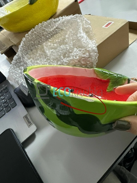 УЦІНКА КЕРАМІЧНИЙ САЛАТНИК "WATERMELON", 750 МЛ, 21.5X15 ... УЦІНКА КЕРАМІЧНИЙ САЛАТНИК "WATERMELON", 750 МЛ, 21.5X15 ...