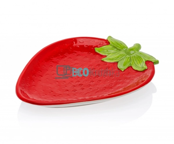 УЦІНКА КЕРАМІЧНА ТАРІЛКА "STRAWBERRY", 31X23.5X3.5 СМ УЦІНКА КЕРАМІЧНА ТАРІЛКА "STRAWBERRY", 31X23.5X3.5 СМ