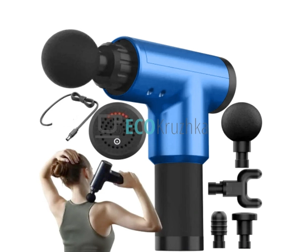 Масажер для тіла ручний, спини електричний KH-320-Blue Масажер для тіла ручний, спини електричний KH-320-Blue